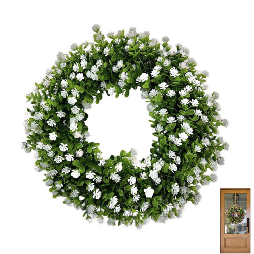 Keinotekoinen kukkaseppele 38cm