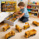 Ensemble de jouets de véhicules de construction avec wagons à inertie (8 pièces) 1