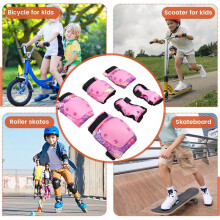 Rollschuh-Schutzausrüstungsset für Kinder, Komplette Ausrüstung, Skateboard, Rollschuhe, Laufrad, Knieschoner B