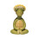 Harpiks meditationskaninfigur med svampehat 1