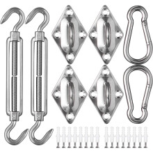 Kit tenditore per tendalino in acciaio inox M8, 40 pezzi
