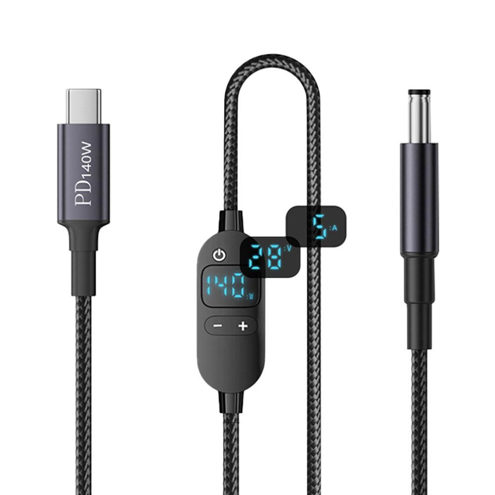 Type-C Pd 140W Adjustable Voltage Power Cord 1.5M 9058772281616