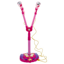 Pink Karaoke Microphone with Stand 1 pc