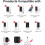 3 Pcs Camera Mount, Wall Bracket, 360 Degree Adjustable Support Outdoor Indoor Camera Mount 7