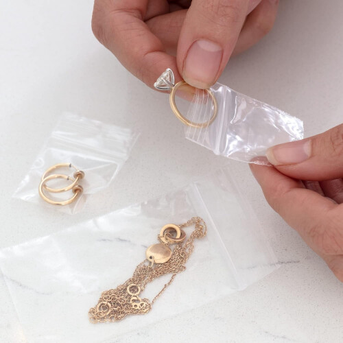 Sacchetti trasparenti richiudibili con zip, 5x7,6 cm, 1000 pezzi 2
