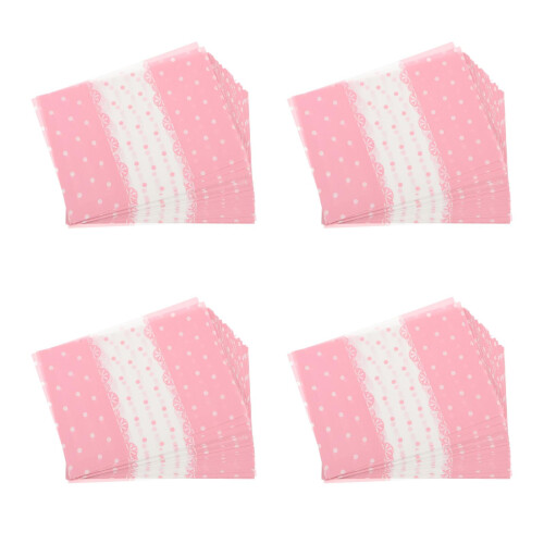 400Sheets Pink Decorative Food Wraps with Dot Patterns for Kitchen Use 2