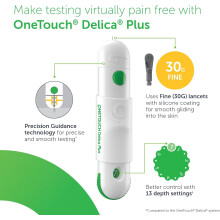 OneTouch Delica Plus 30G Lancets Box of 200 - REF:3783446