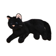 Zachte knuffelkat met schattig en realistisch ontwerp (1 stuk)