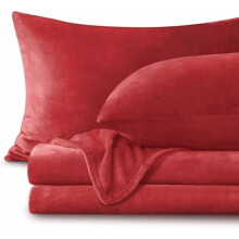 Fleece-lakanasetti, queen size – pehmeä ja tuplaharjattu