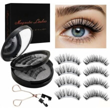 Magnetic False Eyelashes with Applicator – 4 Pairs, 2