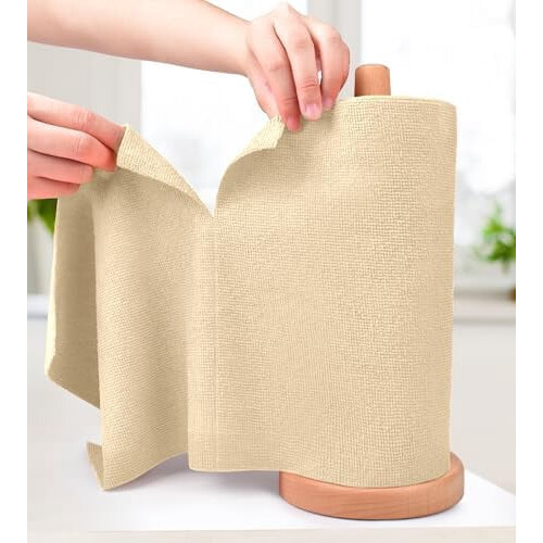 Rouleau de chiffons de nettoyage en microfibre, 20 feuilles
