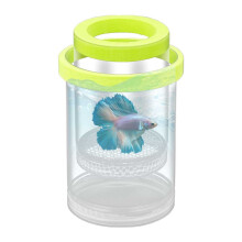 Drijvende viskweekbak van plastic met gaas (1 stuk)