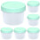 Envases de plástico reutilizables de 5.5 oz con tapa. 1