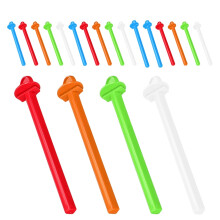 Suporte de plástico para poleiro de pássaros – 20 unidades, cores sortidas