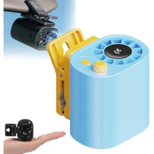 Ventilateur de voiture Ă pince avec affichage LED, rotation Ă 360, 100 vitesses