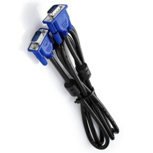 Flexibele VGA-kabel, mannelijk-mannelijk, platte draad, 1,5 m