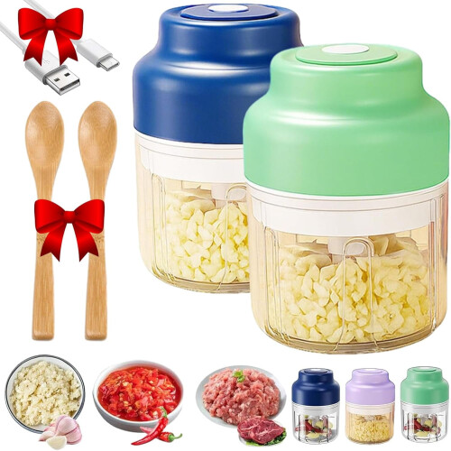 Μίνι ηλεκτρικός κόφτης σκόρδου φορητός με φόρτιση USB 1 τεμάχιο