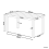 Beliani Garden Dining Table MESSINA 100 cm 52 cm White 3