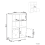Beliani 3 Tier Bookcase NOBBY 90 cm Light Green 3