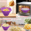 Bol de popcorn din silicon alimentar cu capac, 1,5 l 4
