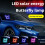 Solar LED Butterfly Car Light USB Rechargeable RGB Auto 5