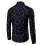 (L,blue)Men's Long Sleeve Shirts Casual Print Button Up Shirts 2