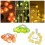 LED lemon string lights orange energy efficient 20 ft 7