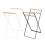 Trash Bag Holder with Wood Handle Portable Kitchen Garbage Sorting Rack Separate Recycling Waste Bin for Camping C 1