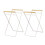 Trash Bag Holder with Wood Handle Portable Kitchen Garbage Sorting Rack Separate Recycling Waste Bin for Camping B 1