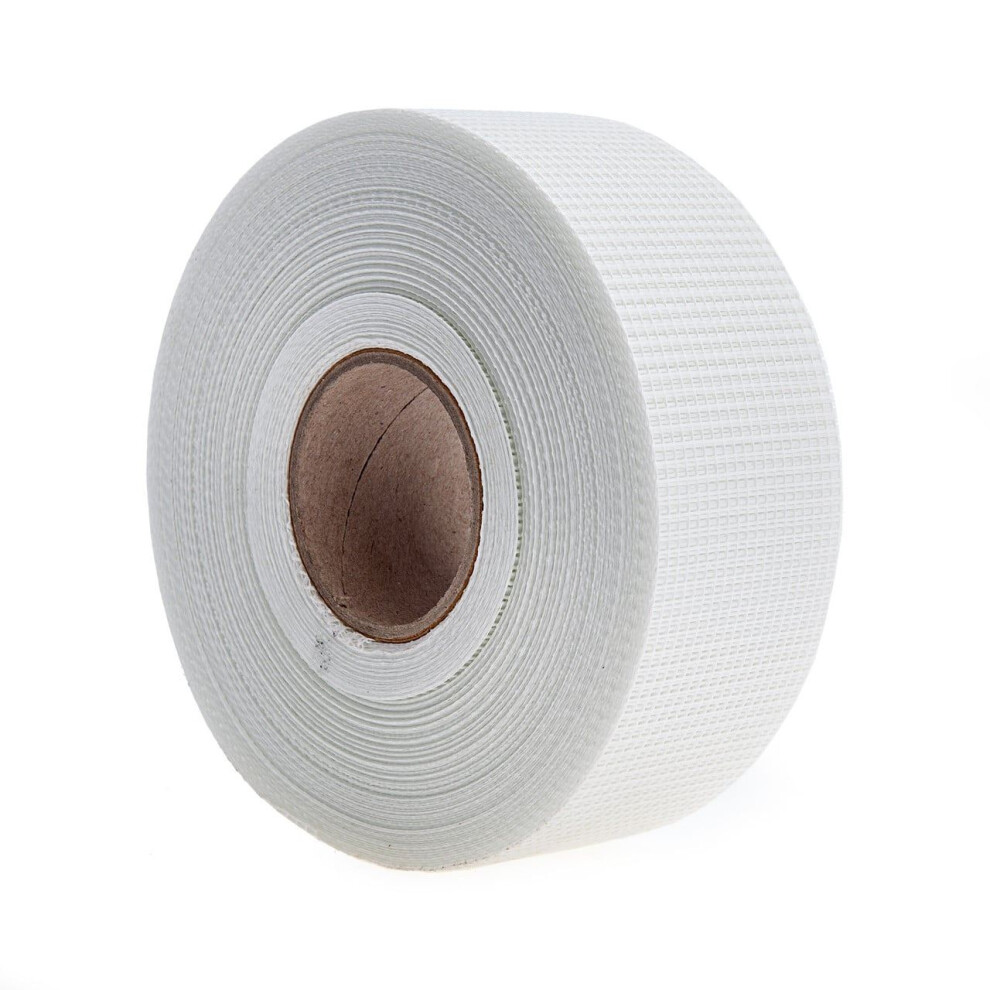 Wall Repair Joining Tape 48Mm X 90M Paper Mesh Tape White 65Gsm Plasterboard Joint Reinforcement Crack Hole Repair Professional 5027785809166
