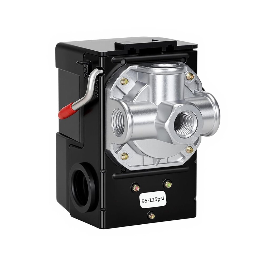 Lf10-4H Air Compressor Pressure Control Npt1/4 95-125 Psi 20A 4 Port Air Compressor Pressure 4713329727959
