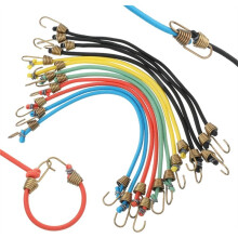 Kleine Gummiseile mit Haken, 12er-Pack, 25 cm Lange, Verstellbare -Gummiseile Aus Dehnbarem Gummi für Dachgepäckträger