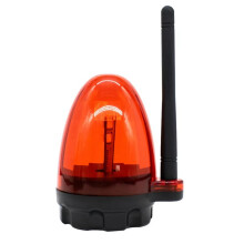 12V-265V Outdoor LED Alarm Light Strobe Flashing Light Wall Mount Emergency Warning Lamp for Gate Opener Red