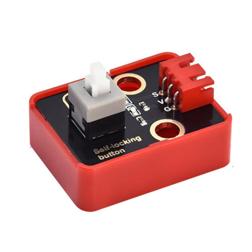 Self-Locking Button Module DIY Electronic Building Blocks for /Microbit with Case