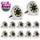 Lumini solare de sol, 16 LED-uri, alb cald, pachet de 12 1