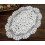 Vintage crocheted oval table mat shabby chic 30x45 cm 1
