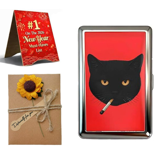 Vintage Art Deco metalkortholder med RFID-blokering
