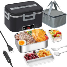 Boîte à lunch chauffante électrique en acier inoxydable 1,8 L + PP Fruits