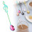 Colher de aço inoxidável com notas musicais 1