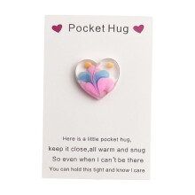 Ensemble de cartes à breloques en forme de cœur pour la Saint-Valentin 3,5 x 2,4 pouces