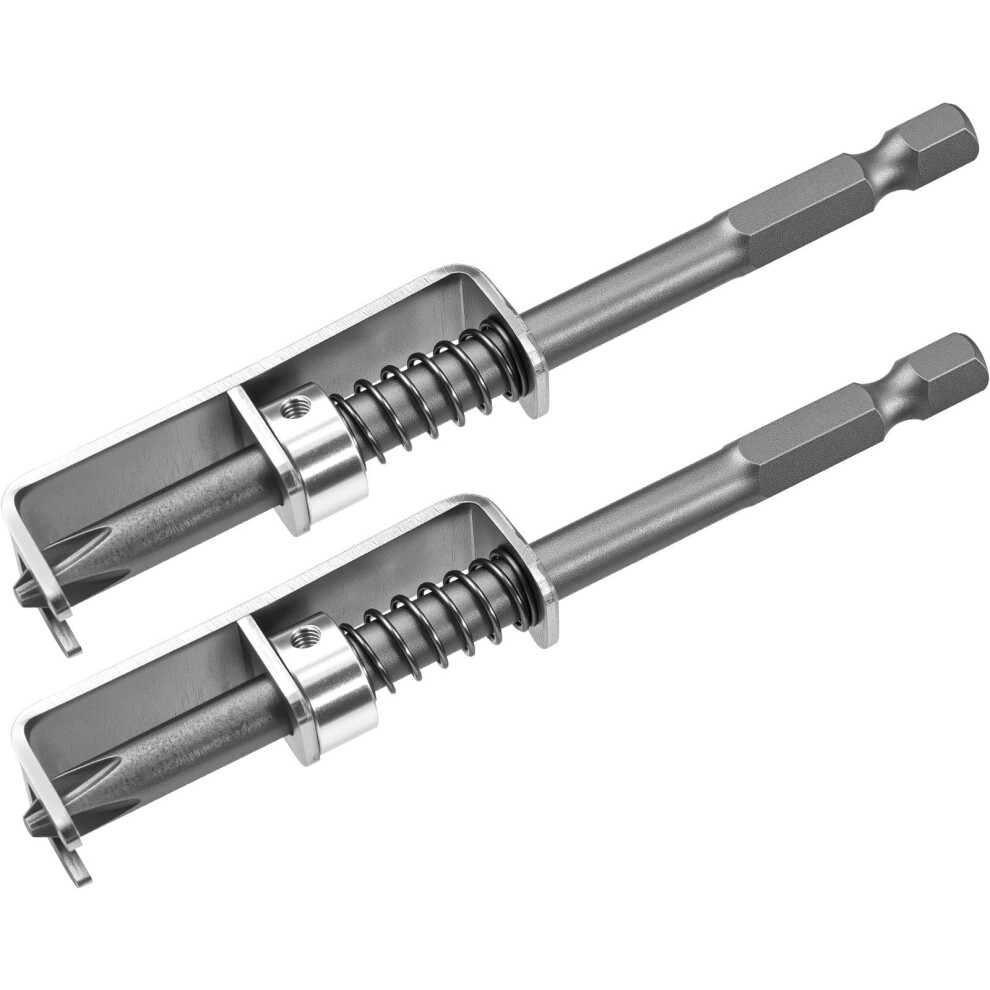 Spring-Loaded Screw Holder Bit, Anti-Drop, Single-Hand Operation, For Electricians/Mechanics/Diy, 2 Pcs, 4.72", Compatible With Standard Drivers 9178400055942