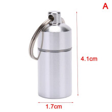 Cutie de capsule din aluminiu cu breloc – Impermeabilă