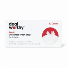 Petits sacs poubelle Ă fermeture Ă rabat, 4 gallons, paquet de 30