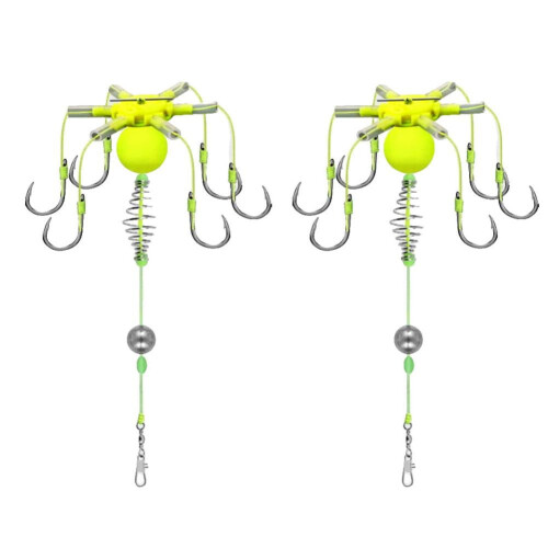 Six Hook Carbon Steel Line Group Feeder Sinker Float compatible with Sharp Fishing Spring B[/