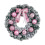 Couronne de fleurs festive en PVC - Décoration de Noël 1