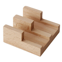 Wood Sushi Tacos Holder Display Stand Novelty Sashimi Food Storage Kitchen Decor 2 Grid