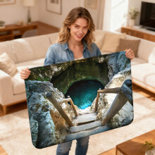Tapete antiderrapante 3D Cenote Cave 50x80cm