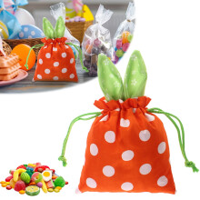 Sacs en tissu à cordon de serrage lapin de Pâques