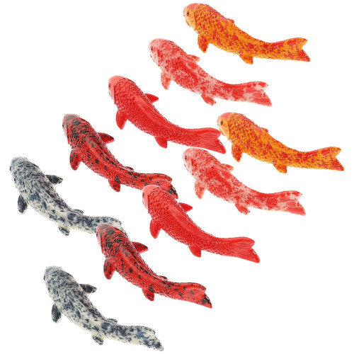 Mion-mhaisiúcháin Uisceadáin Roisín Éisc Dhearg 10pcs