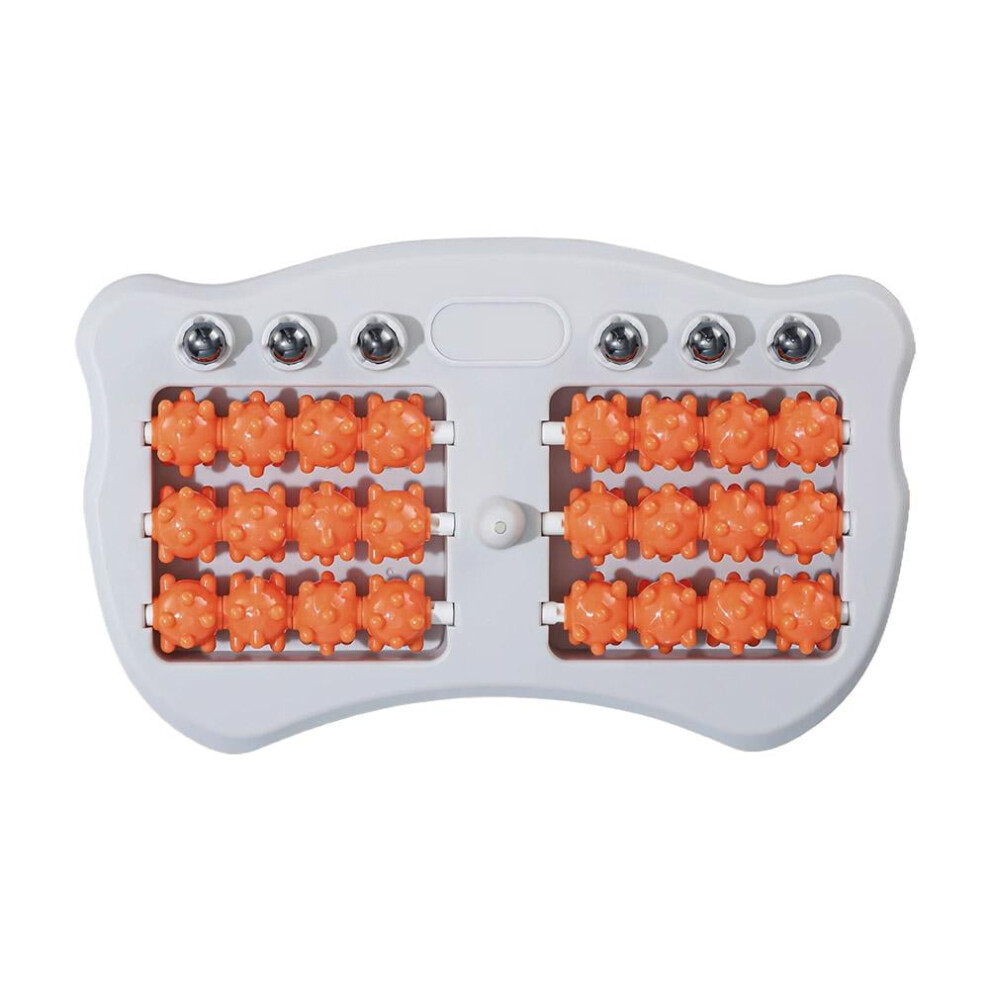 Portable double foot roller massager for plantar fasciitis